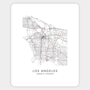 Los Angeles Map Sticker